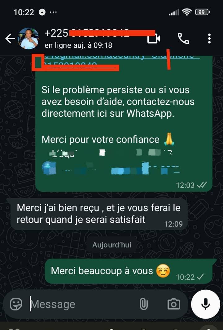 Un échange à propos de la réception des ressources.