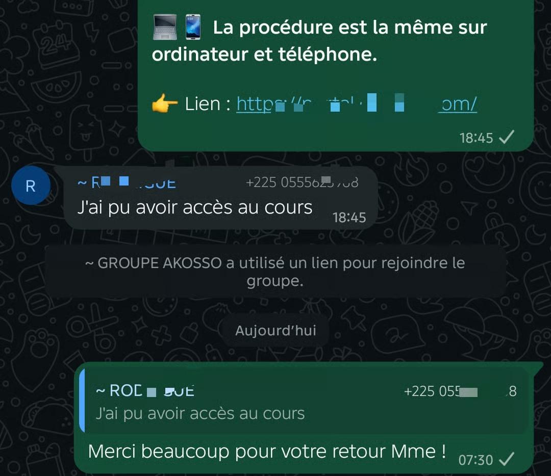 Un échange à propos de l’accès aux contenus.