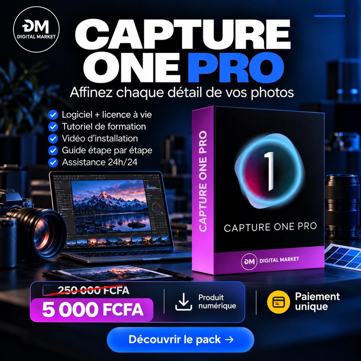 Capture One Pro pour Windows et Mac + tutoriels de prise en main
