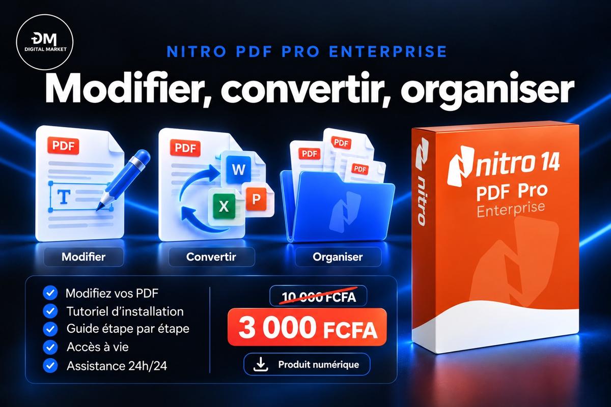 Visuel de présentation 1 : Nitro PDF Pro Enterprise pour Windows, avec l'offre et le prix